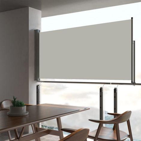Brise-vue ou Auvent latéral Crème 80 cm de haut et 3 mètres de long. Idéal terrasse, patio et balcon. Discrétion et Intimité (1/5)