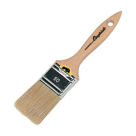 PENNELLESSA M.LEGNO 542 CINGHIALE - SETOLA BIONDA MM 20X52- 12 pezzi