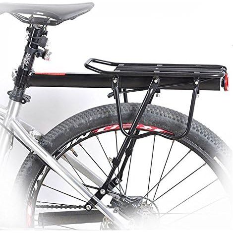 Vélo Porte Bagagec en Aluminium Réglable Transporteur Porte-Bagages arrière avec réflecteur