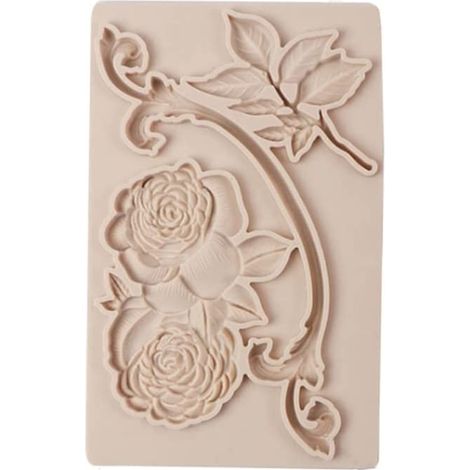 Moule En Silicone Pour Décoration De Gâteaux - Motif Dentelle Baroque Oiseau Fleur Ange - Pour Pâte À Sucre Et Chocolat - 1 Pièce (1/5)