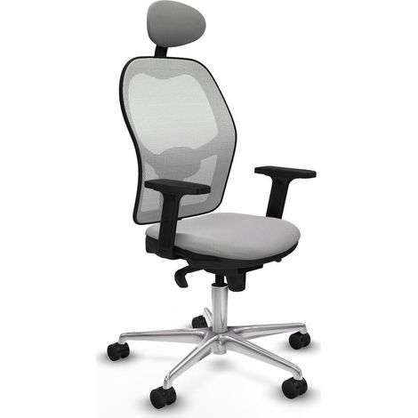 Piqueras-y-crespo Sedia Ufficio chaise bureau gris clair (1/3)