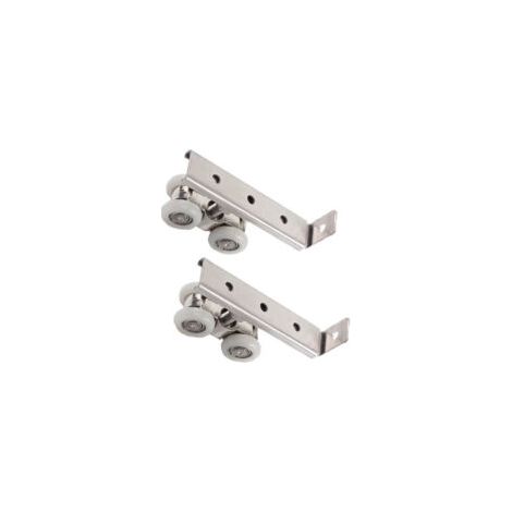 Set di 2 rulli per porte scorrevoli, armadi, guardaroba, ripostigli, finestre - Crezuo