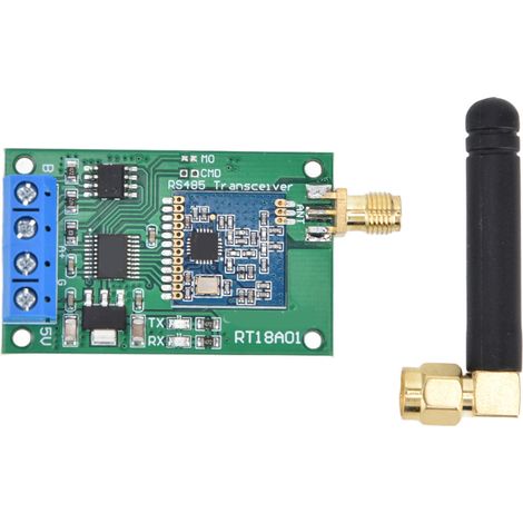 Émetteur récepteur réseau maître esclave RS485 répéteur sans fil UHF FR carte module PCB RT18A01 433MHz (1/5)