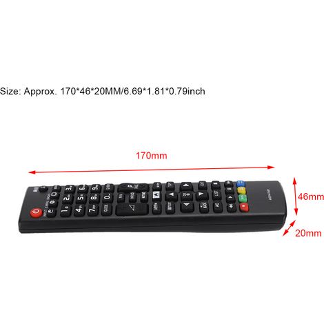 Coque ABS pour Télécommande LG AKB74475481, Alimentée par Pile (1/5)