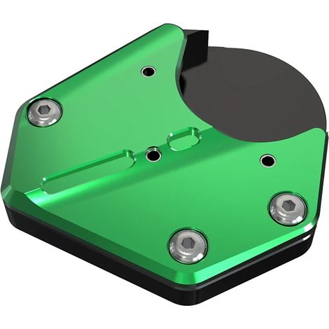 (Vert sans logo) Accessoires moto Béquille latérale CNC Extension de béquille arrière Plaque de support agrandie Compatible avec Kawasaki KLR650 2008-2024 2023 2022 maxpower (1/4)