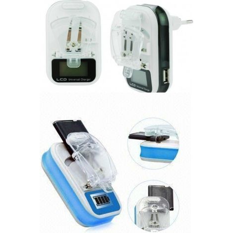 Trade Shop - Universal USB-LCD-Ladegerät für mobiles Smartphone-Mobiltelefon-Ladegerät -
