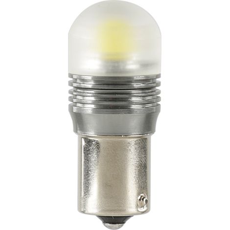 12V Led Series - 1 Super SMD x 1 chip - (P21W) - BA15s - 1 pz  - D/Blister - Bianco - Doppia polarità (1/4)