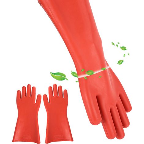 Gants de Sécurité Haute Tension 12KV Antidérapants - Protection Électrique Professionnelle (1/5)