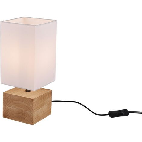 Woody Sobremesa Base Madera Cuadrada 1xE14 Trio Lighting (1/3)