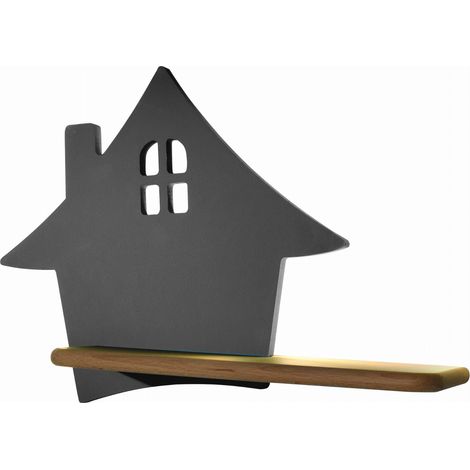 Applique murale Candellux HOUSE noir/bois LED 4W 4000K (1/3)