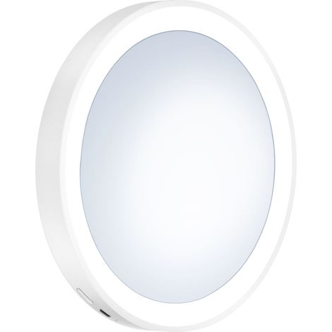 Smedbo OUTLINE - Kosmetikspiegel mit Saugnapf, LED, X7, Weiss FX625 (1/4)
