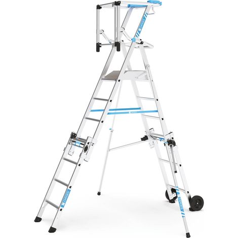 Zarges ZAP Masterflex S - Teleskop-Plattformleiter 7 Stufen (1/5)