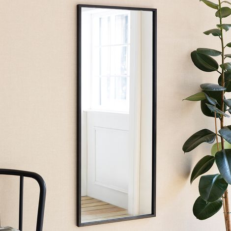Garden Trading Avening Rectangular Indoor Outdoor Wall Mirror 50x120cm Black