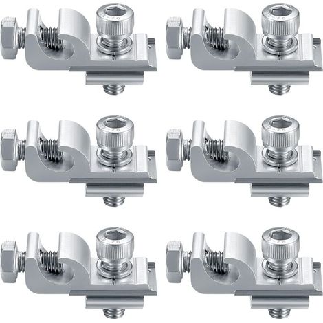 Standard Solar Module Grounding Clamps, Solar Mounting System Fixing Kit, Mounting Bracket Clamps, Solar Module Fixing Grounding Terminals MUMU (1/4)