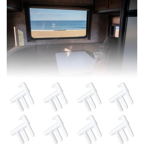 Lot de 4 paires de pièces de rechange pour store de caravane - Compatible avec les stores de fenêtre de caravane et bateau - Idéal pour les camping-cars - 4 L/H 4 R/H (1/5)