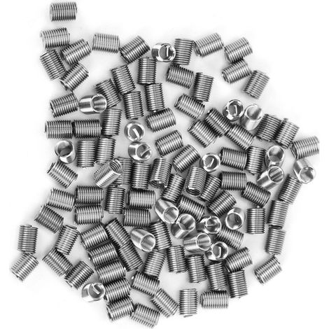 Lot M4x0.72.5D de 100 inserts filetés mâle-femelle en acier inoxydable, écrous réducteurs de réparation, fixations pour outils (1/5)