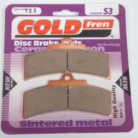 Plaquette de frein Gold Fren pour Moto Pvm Etrier 6 pistons AVG (1/3)