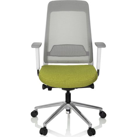 [NEUWERTIG] B-Ware hjh OFFICE Bürostuhl Drehstuhl Stuhl CHIARO T2 WHITE Netzstoff Stoff grau grün (1/2)