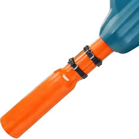 Souffleur de Feuilles Portable - Accessoire d'Extension Accélérateur de Flux d'Air pour Nettoyage Pelouse et Allée - Orange (1/5)
