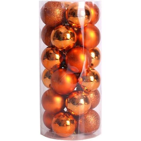 Rats 24pcs Brillant et Poli Gy Arbre Boule Ornts Rats 1.5'' (1/2)