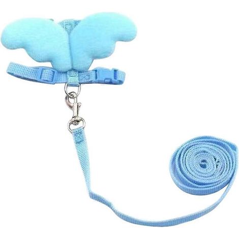 Arnés para perros Angel Vest para tracción, 3 piezas, color azul, conjunto de arnés para mascotas pequeñas (1/5)
