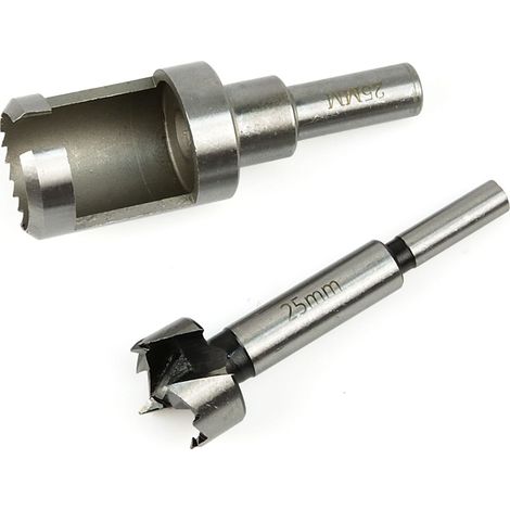 SET PUNTE FORSTNER E TAGLIERINA PER TASSELLI PER TRAPANO LEGNO 25MM GEKO G38124