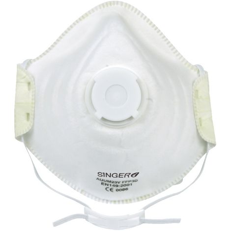 Demi-masque confort Valve FFP3 NR D - Lot de 10 - SINGER - AUUM23V