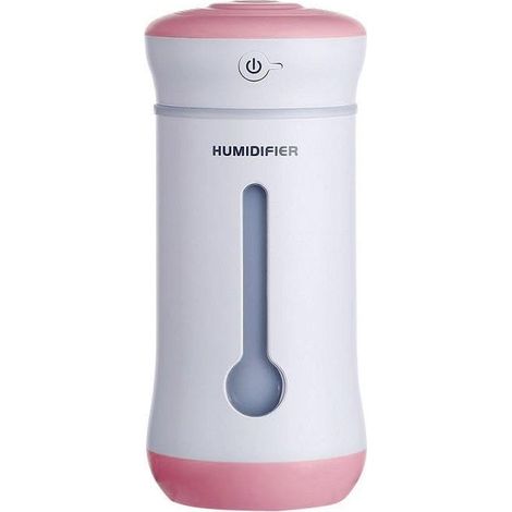 Humidificateur avec ventilateur et eclairage - rose (1/2)