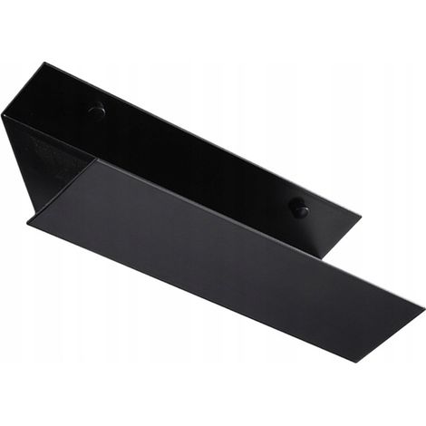 Étagère Murale Salle Bain Moderne Aluminium Noir (1/4)