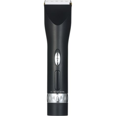 Kabelloser, elektrischer USB-Haarschneider für Herren mit Aufsteckkämmen, Digitalanzeige und Netzteil. Ideal für den Heimgebrauch.