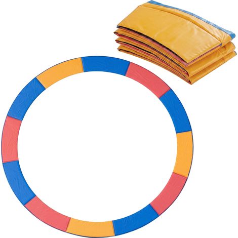 Coussin de protection pour trampoline de remplacement Ø 366 cm résistant aux rayons UV, anti déchirure rouge (1/5)