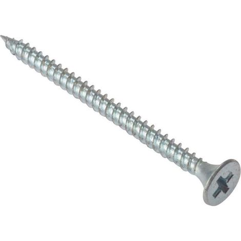 Vis à tête trompette empreinte Phillips pour plaque de plâtre Zingué (1/2)