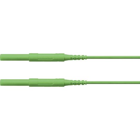 Schützinger Cordon de mesure de sécurité mâle 4 mm mâle 4 mm 200.00 cm vert 1 pc(s) (1/2)