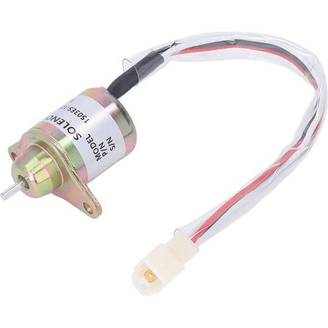 12V Kraftstoffabsperr-Magnetventil für Bagger, Motorabsperrventil 1503ES-12S5SUC5S, Baumaschinenzubehör.