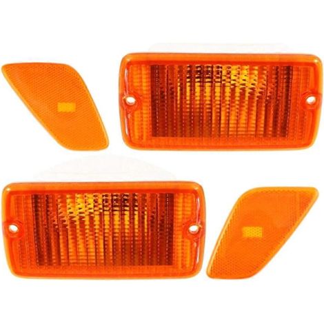 Boîtiers de clignotants et de feux de position latéraux avant pour pare-chocs avant de Jeep TJ (1997-2006)