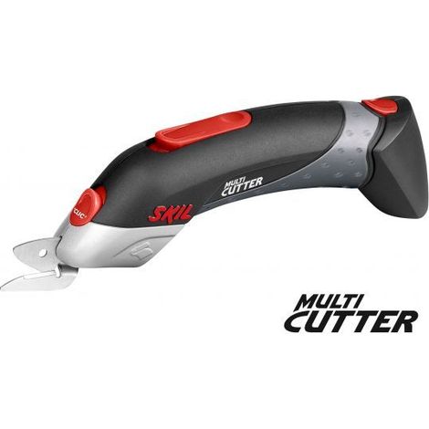 Ciseaux multi-cutter sans fil 4,8 V – Technologie NiMH – Coupe nette pour carton, tissu, moquette – Changement rapide des têtes – Skil
