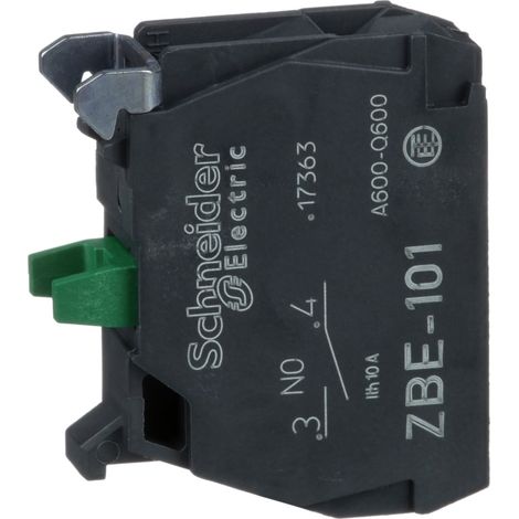 ZBE101 - Harmony bloc contact pour bouton XB4/XB5 - ZBE Ø22 - 1F - Schneider Electric