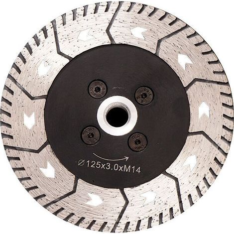 Disque Diamant 125MM Lame de Scie Double Lame pour Couper et Moudre Béton Marbre Granit (1/4)