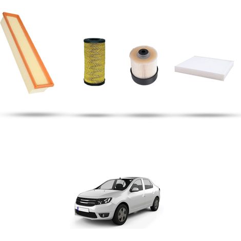 Kit tagliando 4 filtri compatibile con Dacia Logan II 1.5 Blue Dci 70kw dal 2018 (1/5)