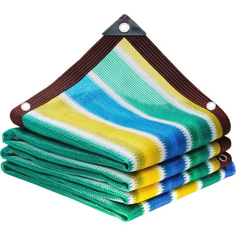 Filet d'ombrage léger et résistant, protection UV 90 %, idéal pour terrasse, jardin, pelouse, serre ou grange (4 x 4 m). (1/5)