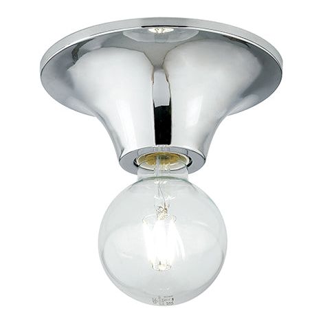 "Plafoniera VESEVUS in metallo cromato 18 cm." (1/2)