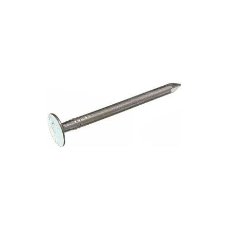 Lot de 400 clous en acier galvanisé plaqué zinc résistant aux intempéries 40 mm (1/2)