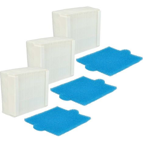 vhbw Filter-Set kompatibel mit Thomas Aqua+ Anti Allergy Staubsauger - 6x Filter (Spezial-Hygiene-Filter, Spezial-Hygiene-Vorfilter)