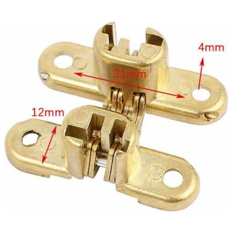 NALOOKAMIC Charnière Outils Charnière Croix Invisible pour Table Pliante et Armoire en Bois 1PC (1/3)