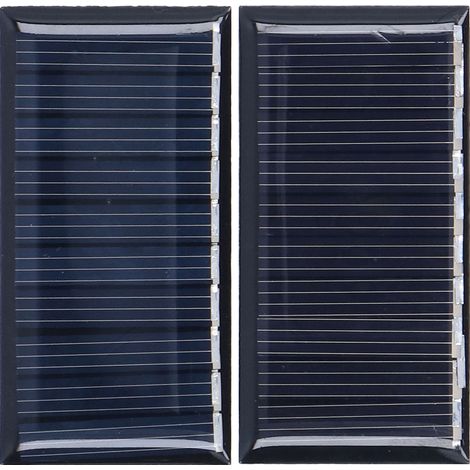 Lot de 2 mini panneaux solaires 0,25 W 5 V portables, en silicium polycristallin, résistants aux intempéries et durables, à usage multiple. (1/5)