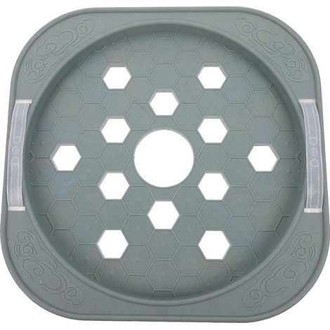 Plateau de réservoir d'essence rond, amovible et portable (1 pièce)-30.00X30.00X3.00CM-Grey (1/2)