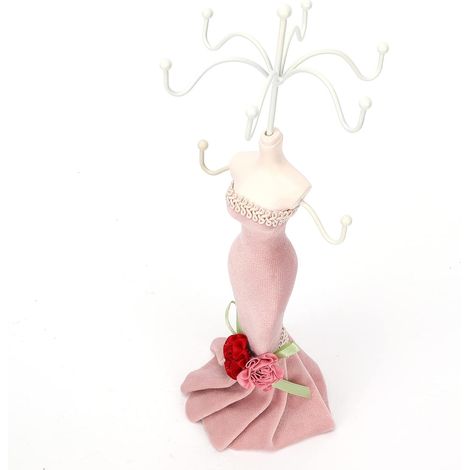 Présentoir de Boucles d'oreilles, Présentoir de Collier en Résine Synthétique, Organisateur de Bijoux de 27 Cm pour Boucles d'oreilles, Colliers, Bagues, Support de Mannequin pour Maison (1/5)