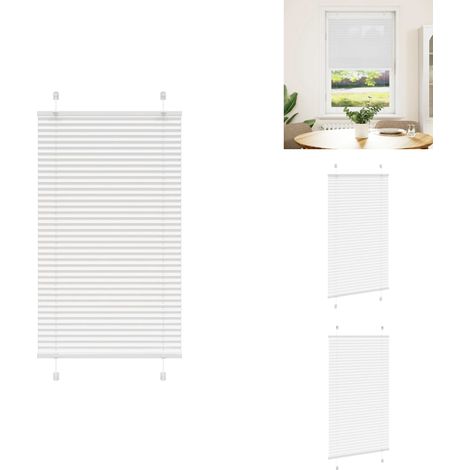 Plissee Weiß 70x150 cm Stoffbreite 69,4 cm Polyester - Plissee - Plissees - Faltrollo - Jalousie (1/5)