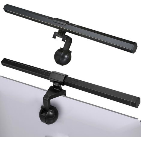 Moniteur 84 LED CC 5V avec écran tactile photosensible, luminosité réglable sur 10 niveaux, 3 couleurs à température variable, port de chargement USB-C, étanche IP44.