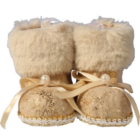 Decorazione natalizia, ciondolo in velluto, scarpe, 11 cm (1/3)